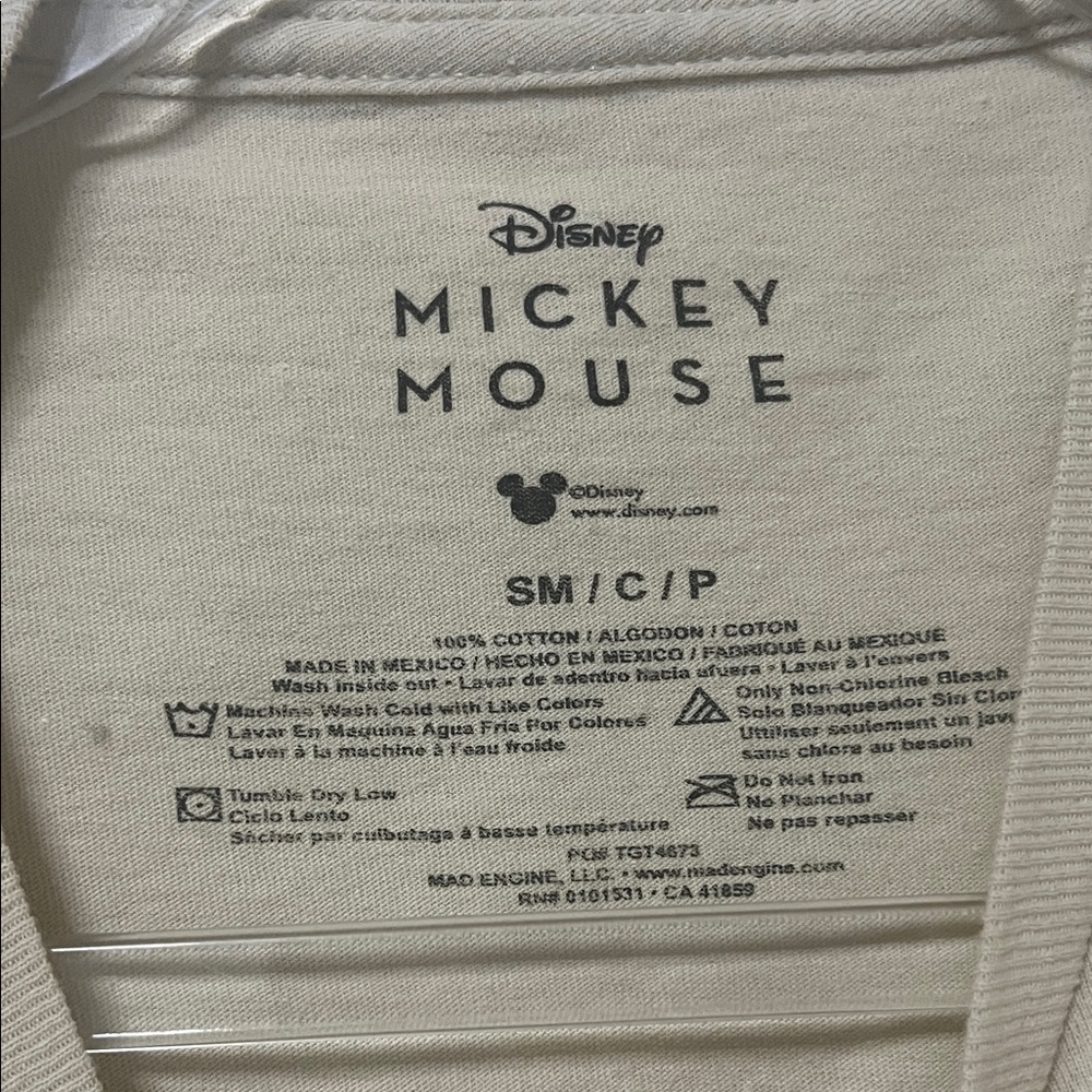 Disney Tan T-Shirt with Mickey + Donald and Goofy Graphic - Picture 3 of 4